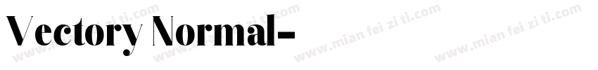 Vectory Normal字体转换